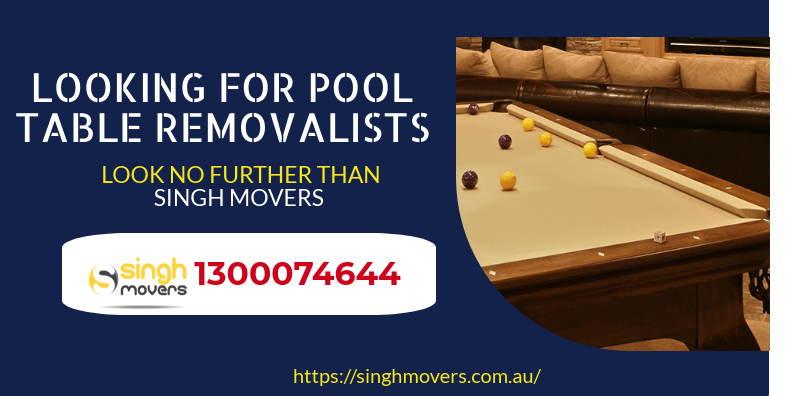pool table removalists         